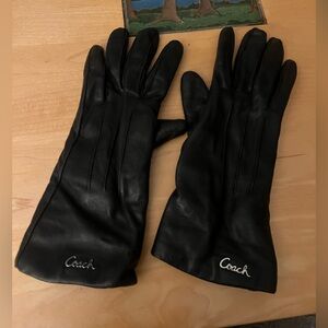 Beautiful Coach Leather Gloves